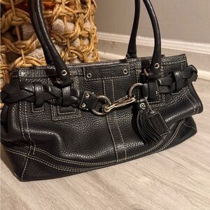 Coach Black Leather Handbag